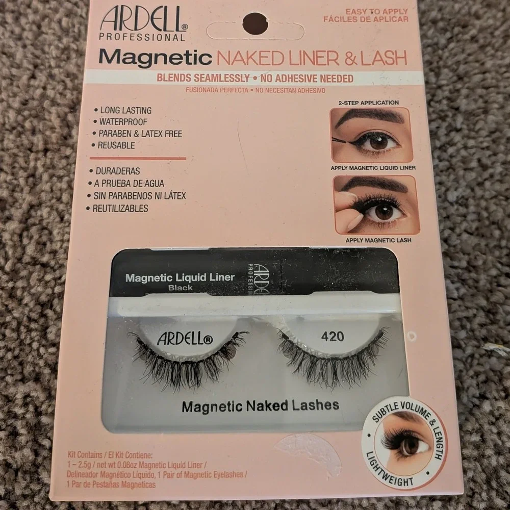 Ardell‎ Magnetic Naked Liner & Lash Kit 420 Black Magnetic Liquid Liner New